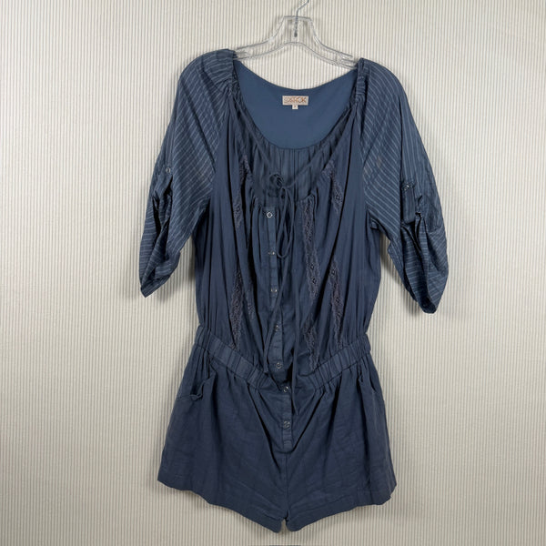 Blue Ruched Dress — 01 front