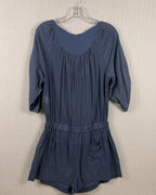 Blue Ruched Dress — 02 back