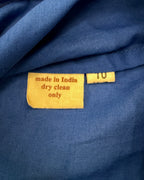 Blue Embroidered Dress — 05 tag