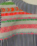Vilagallo Gray Striped Tunic — 05 detail 3