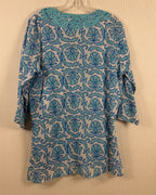 Roberta Roller Rabbit Turquoise Print Dress — 02 back