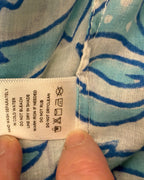 Roberta Roller Rabbit Turquoise Print Dress — 06 tag 3