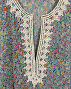 Calypso St. Barth Blue Floral Cover-Up Dress — 03 detail