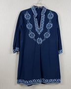 J.Jill Embroidered Knit Tunic — 01 front