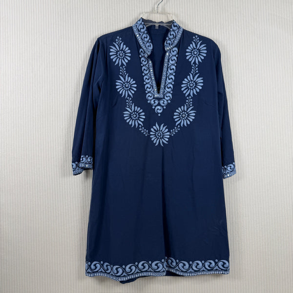 J.Jill Embroidered Knit Tunic — 01 front
