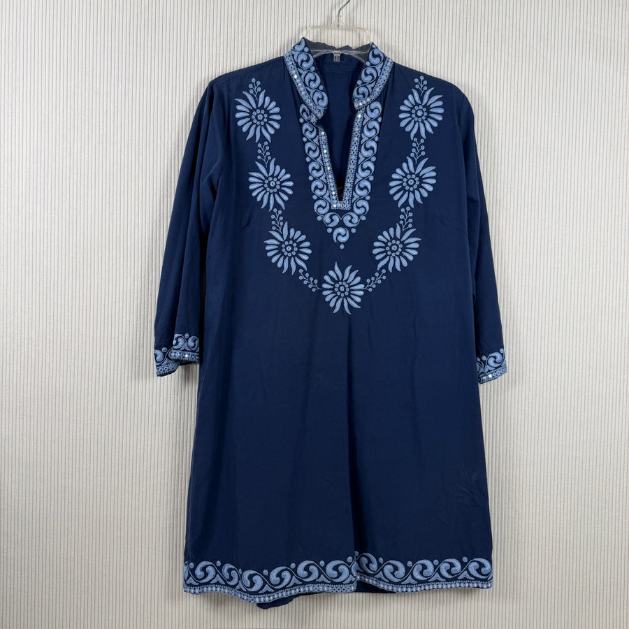 J.Jill Embroidered Knit Tunic — 01 front