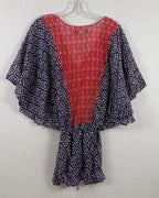 ViX Paula Hermanny Red Blue Print Dress — 02 back