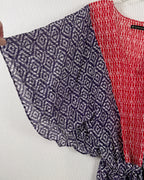 ViX Paula Hermanny Red Blue Print Dress — 03 detail
