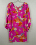 Alice + Trixie Pink Orange Floral Dress — 01 front