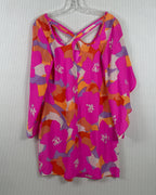 Alice + Trixie Pink Orange Floral Dress — 02 back