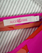 Alice + Trixie Pink Orange Floral Dress — 05 tag
