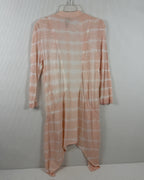 Pink Striped Long Cardigan — 02 back