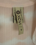 Pink Striped Long Cardigan — 03 tag