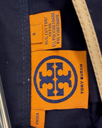 Tory Burch Navy Contrast-Trim Skirt — 04 tag 2