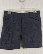 Navy Tailored Shorts — 01 front