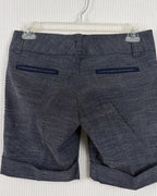 Navy Tailored Shorts — 02 back