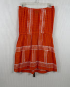 Petarzo Orange Strapless Dress Size L — 02 back