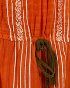 Petarzo Orange Strapless Dress Size L — 03 detail