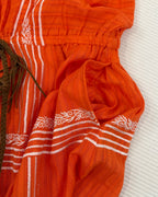 Petarzo Orange Strapless Dress Size L — 04 detail 2