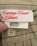 Carriage Court Striped Shorts — 04 tag