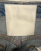 MOTHER Embroidered Denim Skirt Size 26 — 04 tag