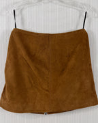 BLANKNYC Brown Suede Mini Skirt Size 26 — 02 back
