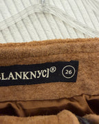 BLANKNYC Brown Suede Mini Skirt Size 26 — 03 tag