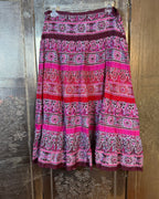 Warehouse Pink Print Maxi Skirt Size UK 12 (USA 8, EUR 40) — 01 front