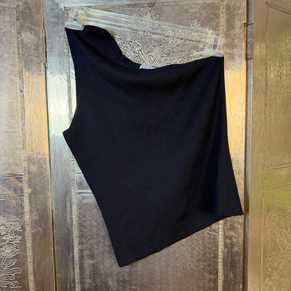 Carlisle Navy Sleeveless Top — 01 front