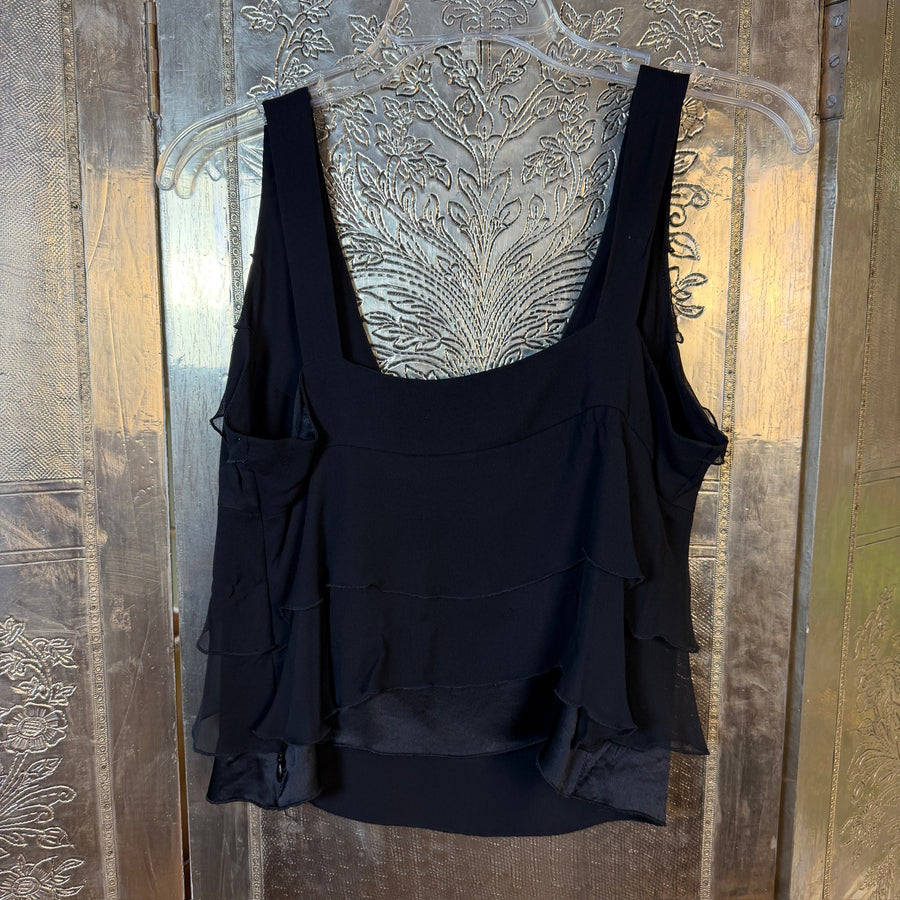 Navy Pleated Dress — 01 front
