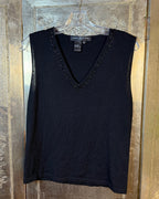 Colleen B. Guilfoile Navy Embellished Top — 01 front