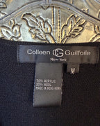 Colleen B. Guilfoile Navy Embellished Top — 03 tag