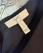 Joie Navy Short Sleeve Blouse — 03 tag
