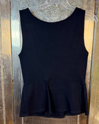 Navy Peplum Top Size UK 8 — 01 front
