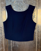 Navy Peplum Top Size UK 8 — 02 back