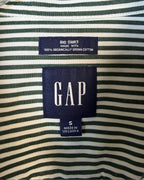 GAP Green Striped Shirt Size S — 03 tag