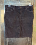 GAP Brown Corduroy Mini Skirt — 01 front