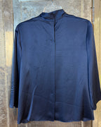 Navy Long Sleeve Top — 01 front