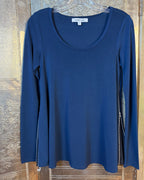 Navy Long Sleeve Top — 02 back