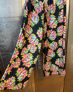 Zara Collection Floral Flowing Cropped Trousers Size EUR M — 02 detail