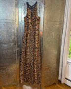 Snake Print Maxi Dress — 01 front