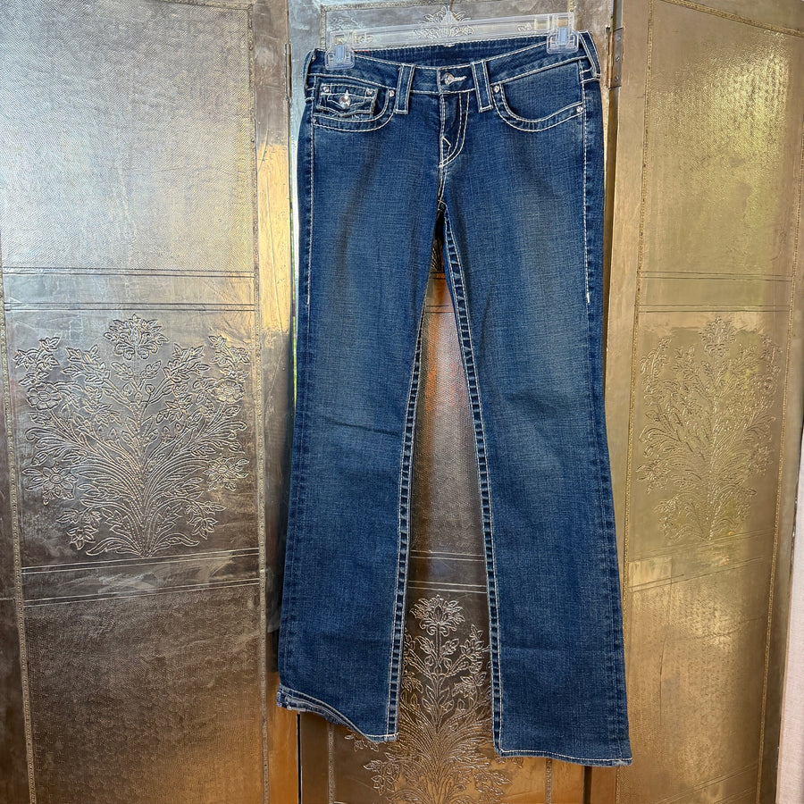 True Religion Low-Rise Bootcut Jeans Size 28 — 01 front