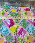 Lilly Pulitzer Patchwork Cropped Capri Pants Size 6 — 05 detail 3