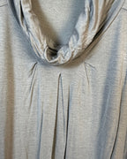 Athé Vanessa Bruno Gray Cowl Neck Top — 02 back