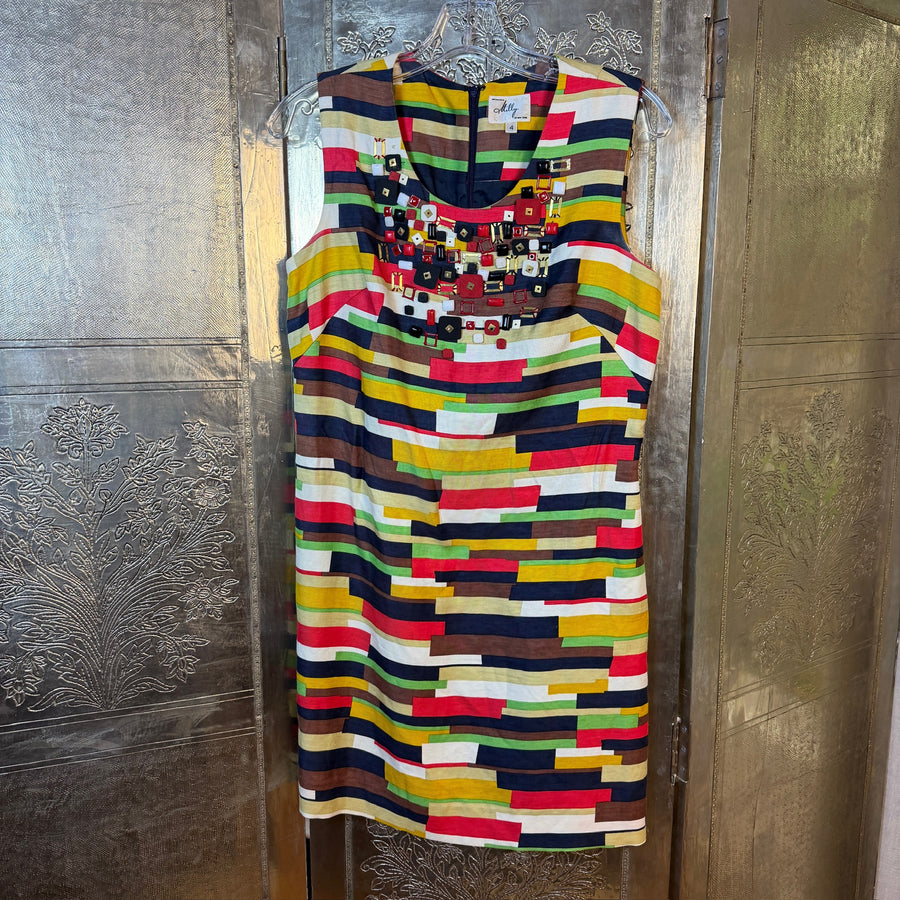 Milly Striped Dress Size 4 — 01 front