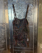 French Connection Brown Print Dress Size 10 — 01 front