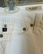 AG The Ballad Slim Bootcut Jeans Size 28R — Waist Detail