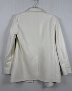 Alice + Olivia Justin Faux Leather Blazer Size 4 — Back