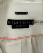 Alice + Olivia Justin Faux Leather Blazer Size 4 — Brand and Size Tag