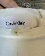 Calvin Klein Pleated Midi Skirt Size 10 — Brand and Size Tag